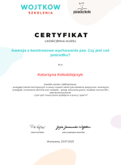 O nas - certyfikat