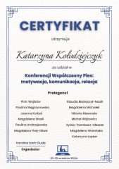 Konferencja Współczesny Pies